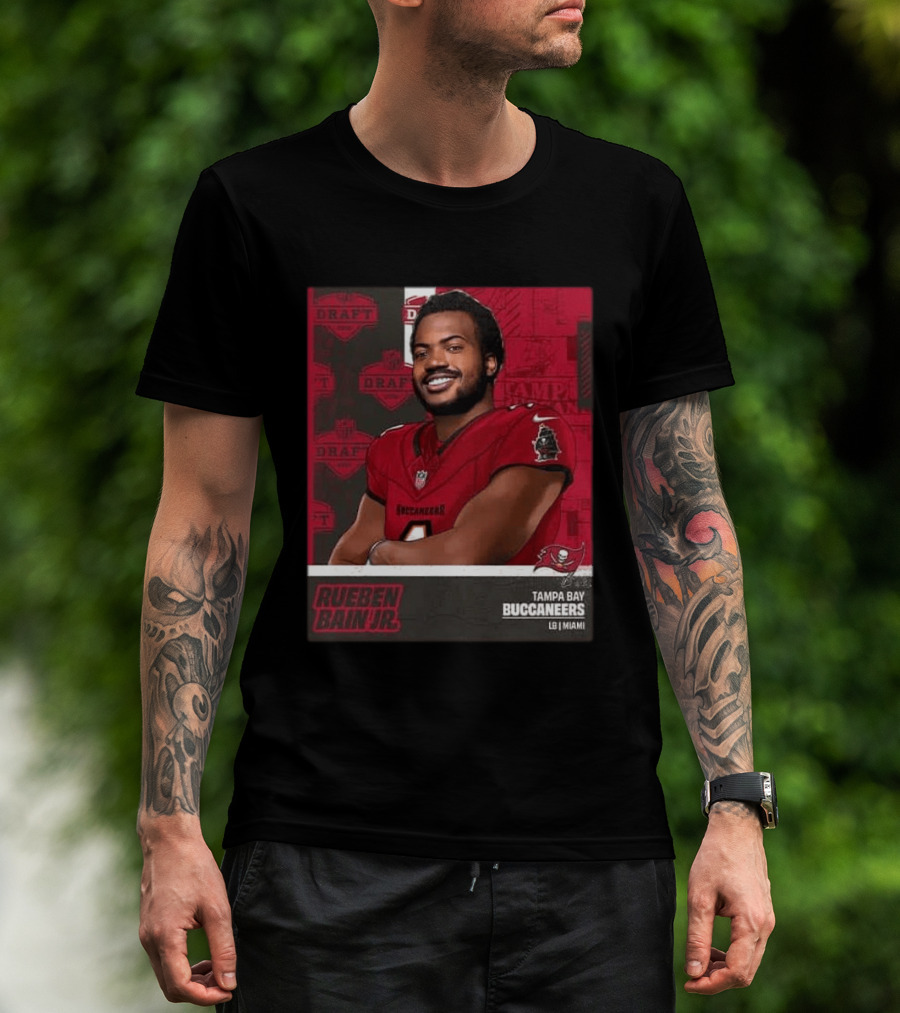 Tampa Bay Buccaneers Rueben Bain Jr Draft Round 1 Pick 15 LB Miami 2026 T-Shirt
