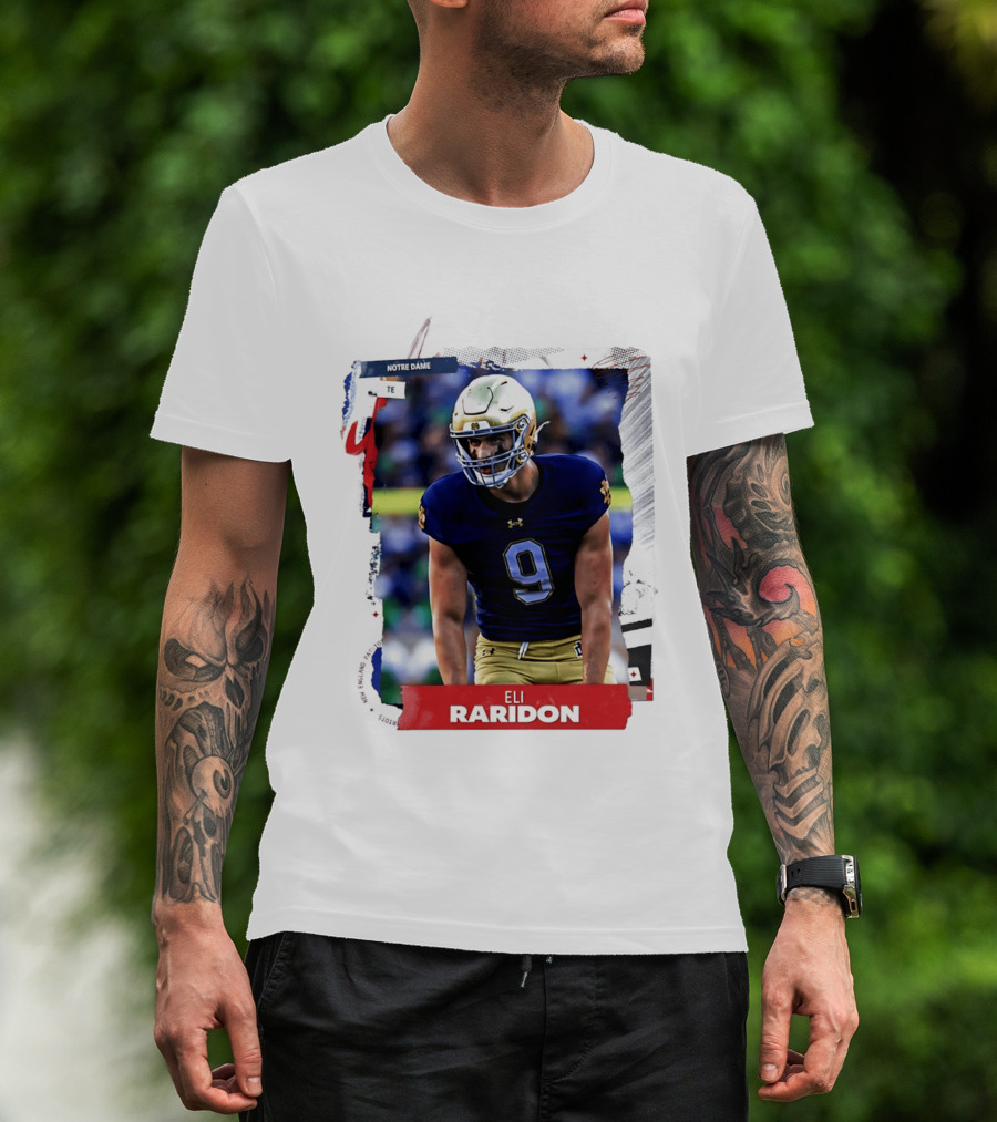Notre Dame Tight End Eli Raridon 2206 Draft Prospect T-Shirt