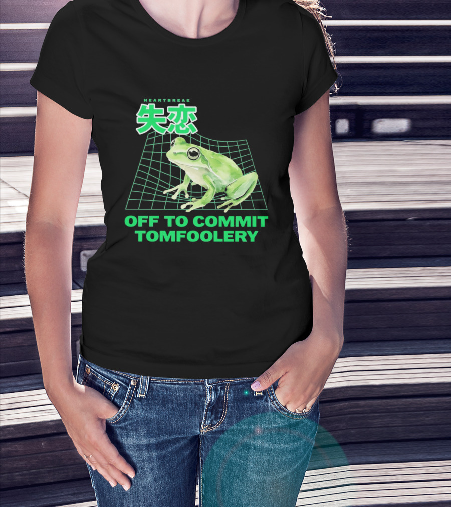 Off To Commit Tomfoolery Frog T-Shirt
