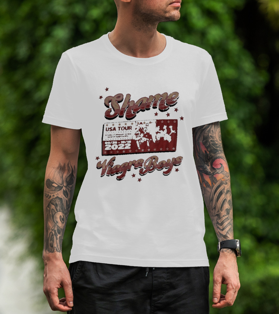 Shame Viagra Boys USA Tour 2022 Dates Stars T-Shirt