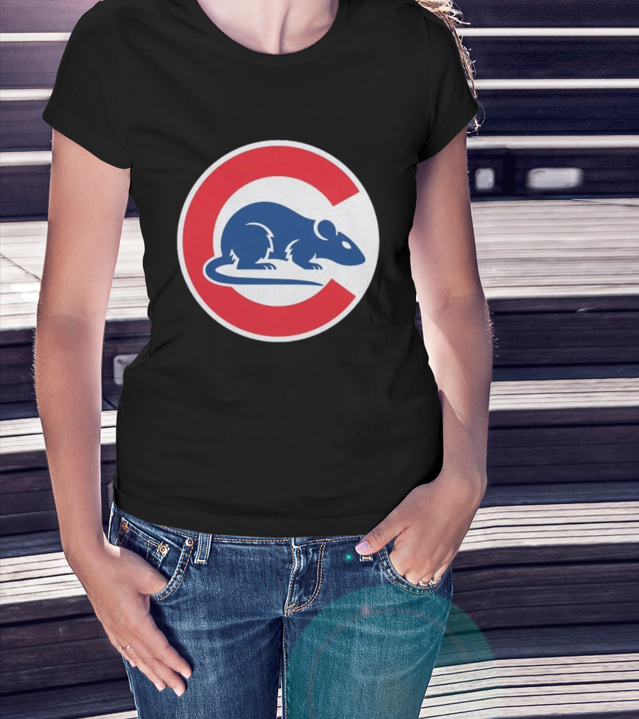 Wrigley Rats C Red And Blue Rat T-Shirt
