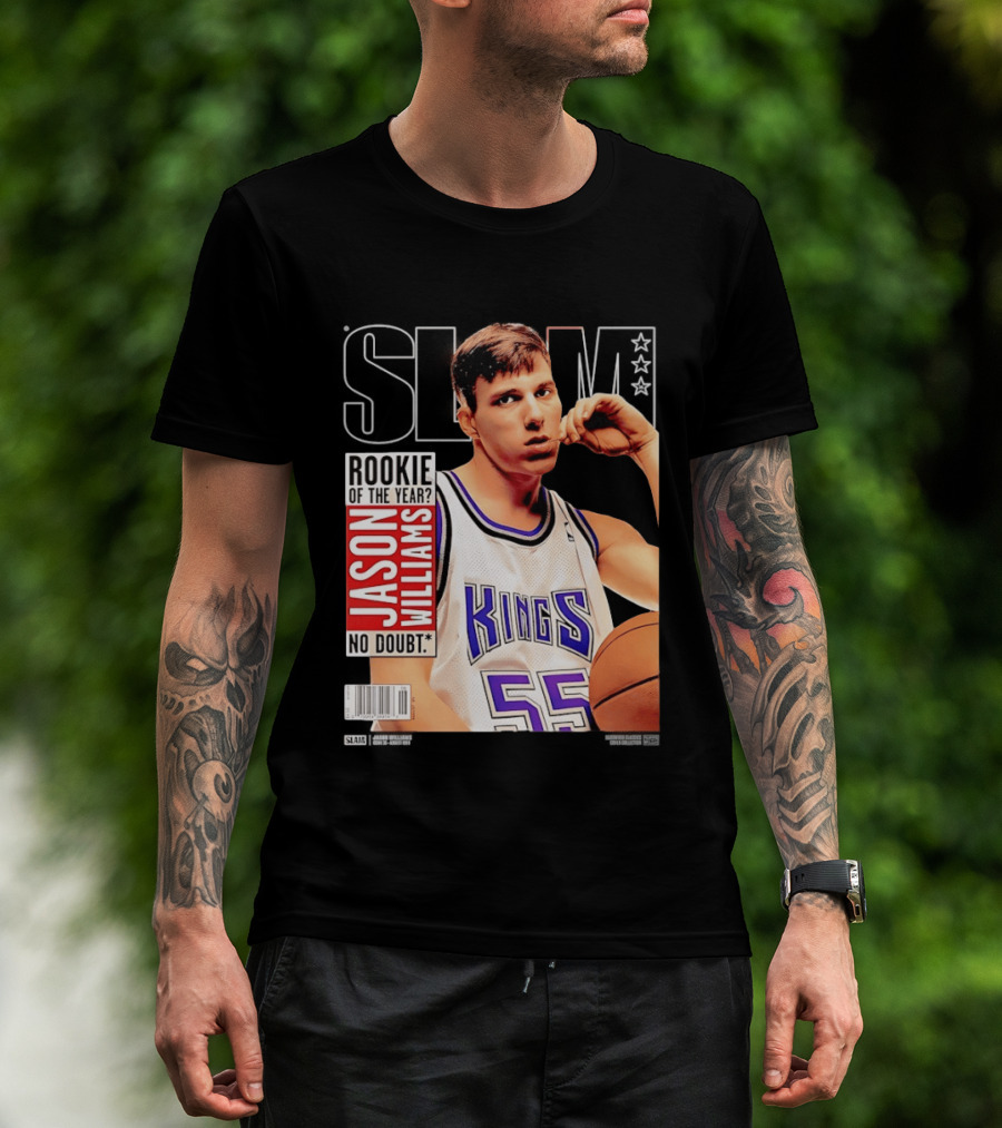 Jason Williams Rookie Of The Year No Doubt Sacramento Kings Slam Cover NBA T-Shirt