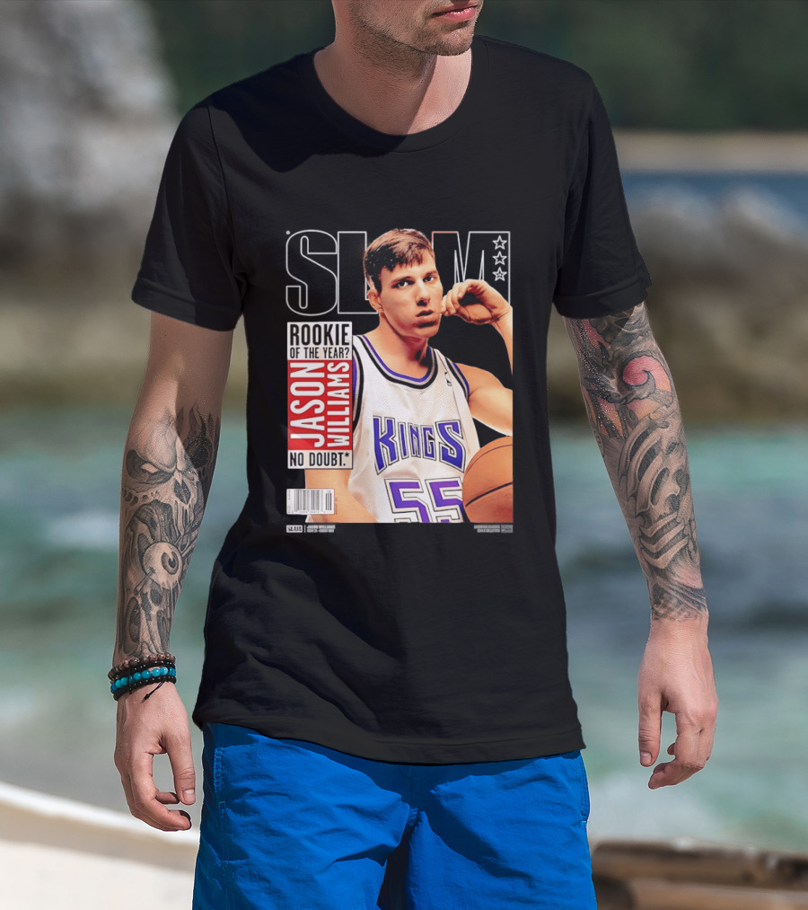 Jason Williams Rookie Of The Year No Doubt Sacramento Kings Slam Cover NBA T-Shirt