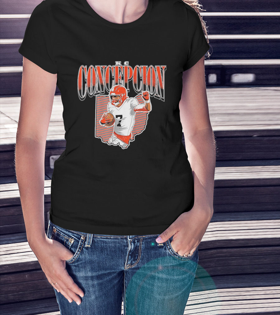 KC Concepcion Football Star Cleveland Browns Number Seven T-Shirt