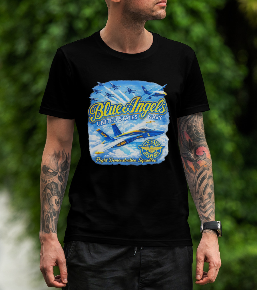 Blue Angels United States Navy U.S. Navy Aviation Flight Demonstration Squadron T-Shirt