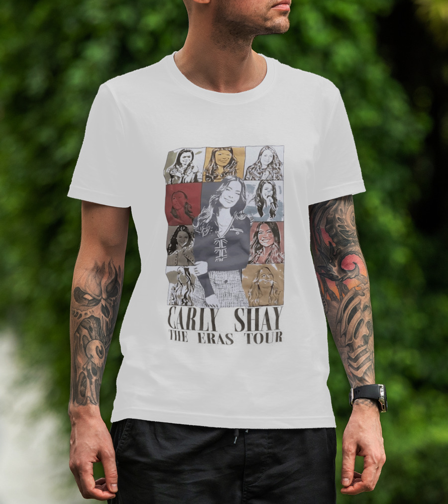 Carly Shay The Eras Tour Pop Art Portrait Collage T-Shirt