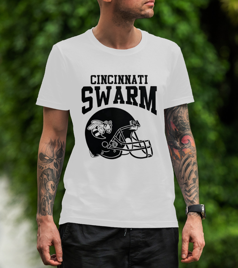 Cincinnati Swarm Hornet Football Helmet 2026 T-Shirt