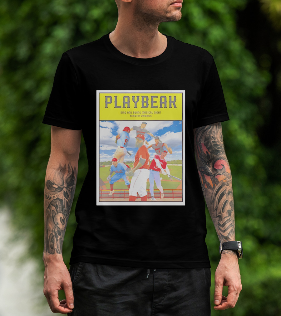 Playbeak Sing And Swing Musical Night Hamilton Cardinals Baseball Players T-Shirt