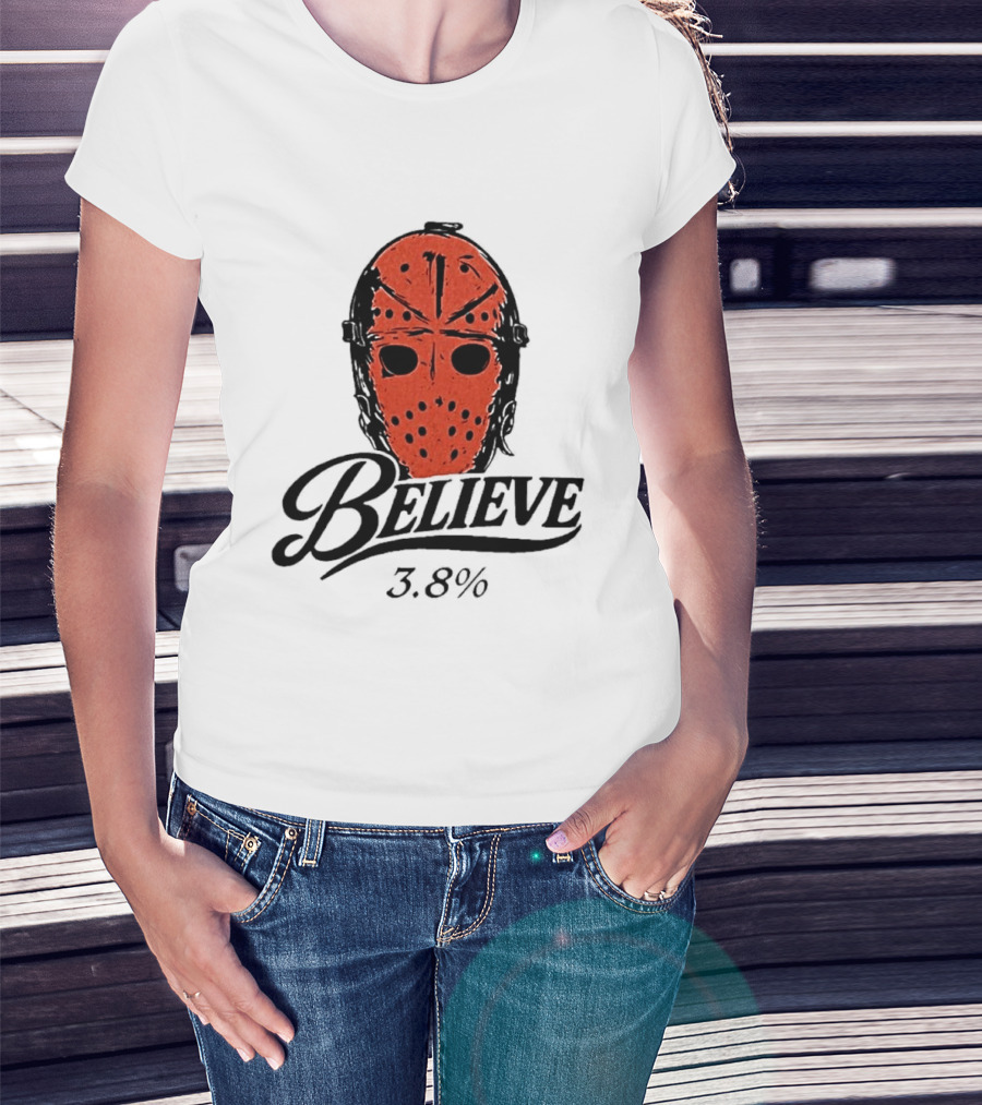 Philadelphia Flyers Believe 3.8% Jason Voorhees Mask T-Shirt