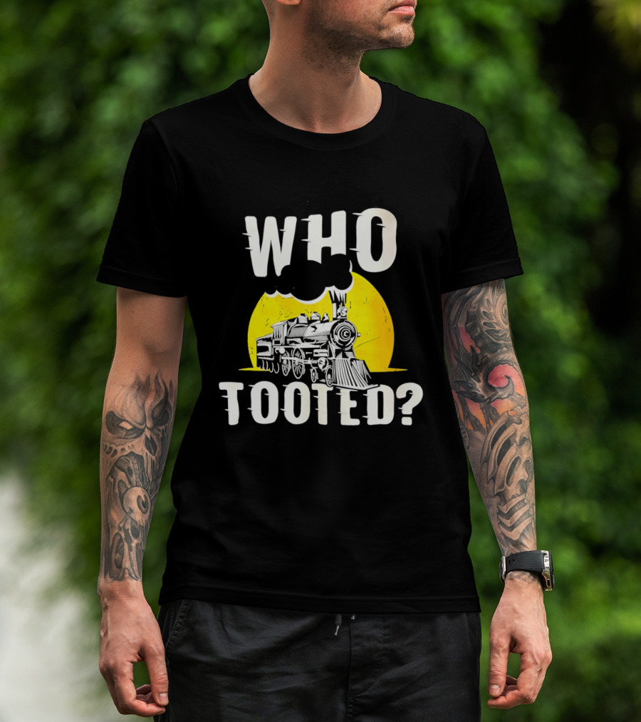 Who Tooted Train Yellow Sun T-Shirt