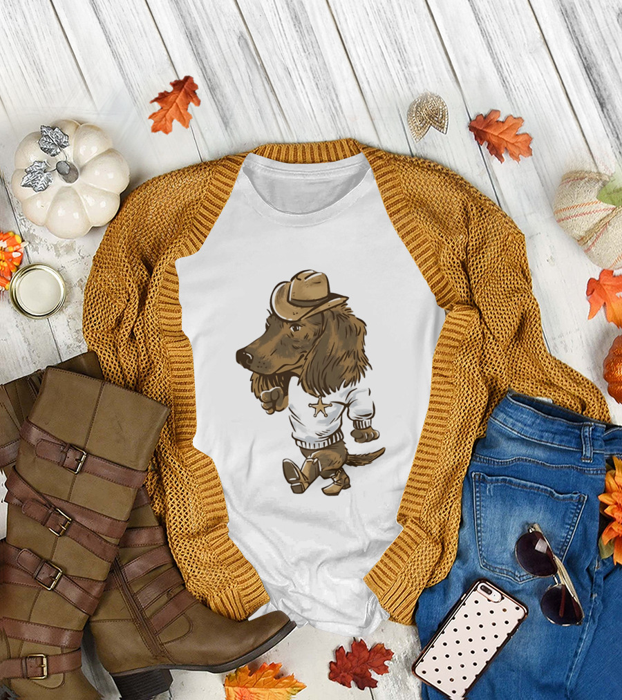 Starkville Derby 2026 Cowboy Dachshund Weenie Deputy Star T-Shirt
