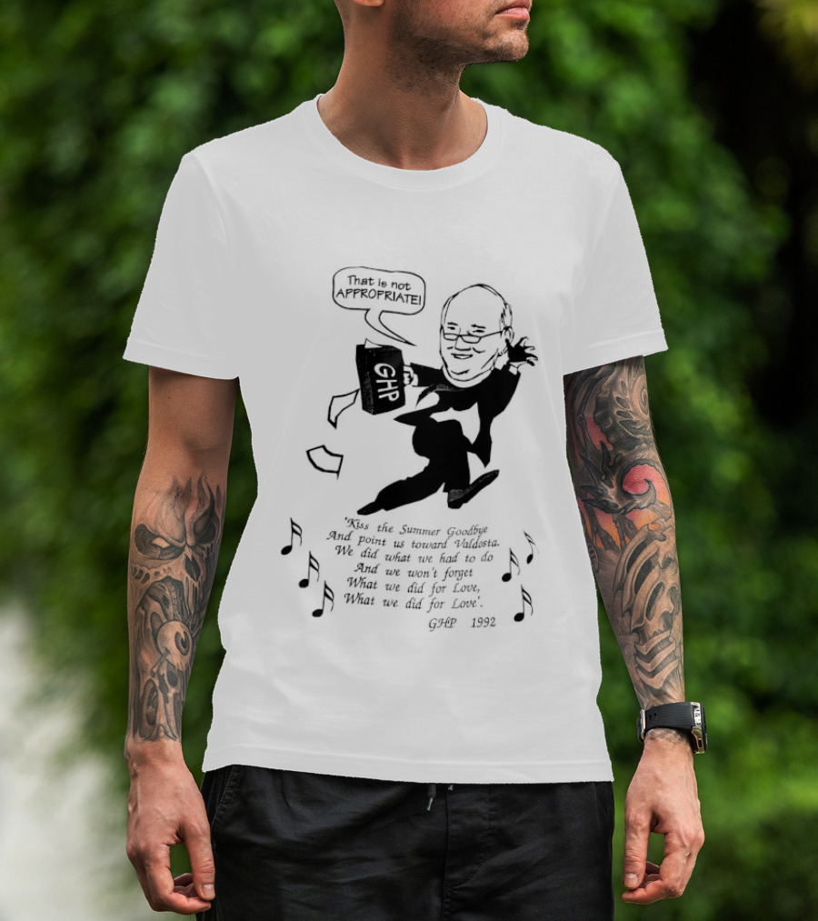 That Is Not Appropriate GHR Speech Bubble Kiss The Summer Goodbye T-Shirt