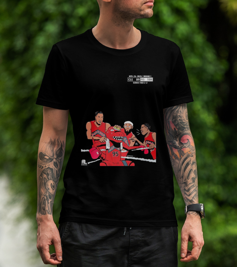 A Sketch After Every Raptors Game This Season 2026 Toronto Basketball Team Celebrates Victory In Classic Red Jerseys T-Shirt