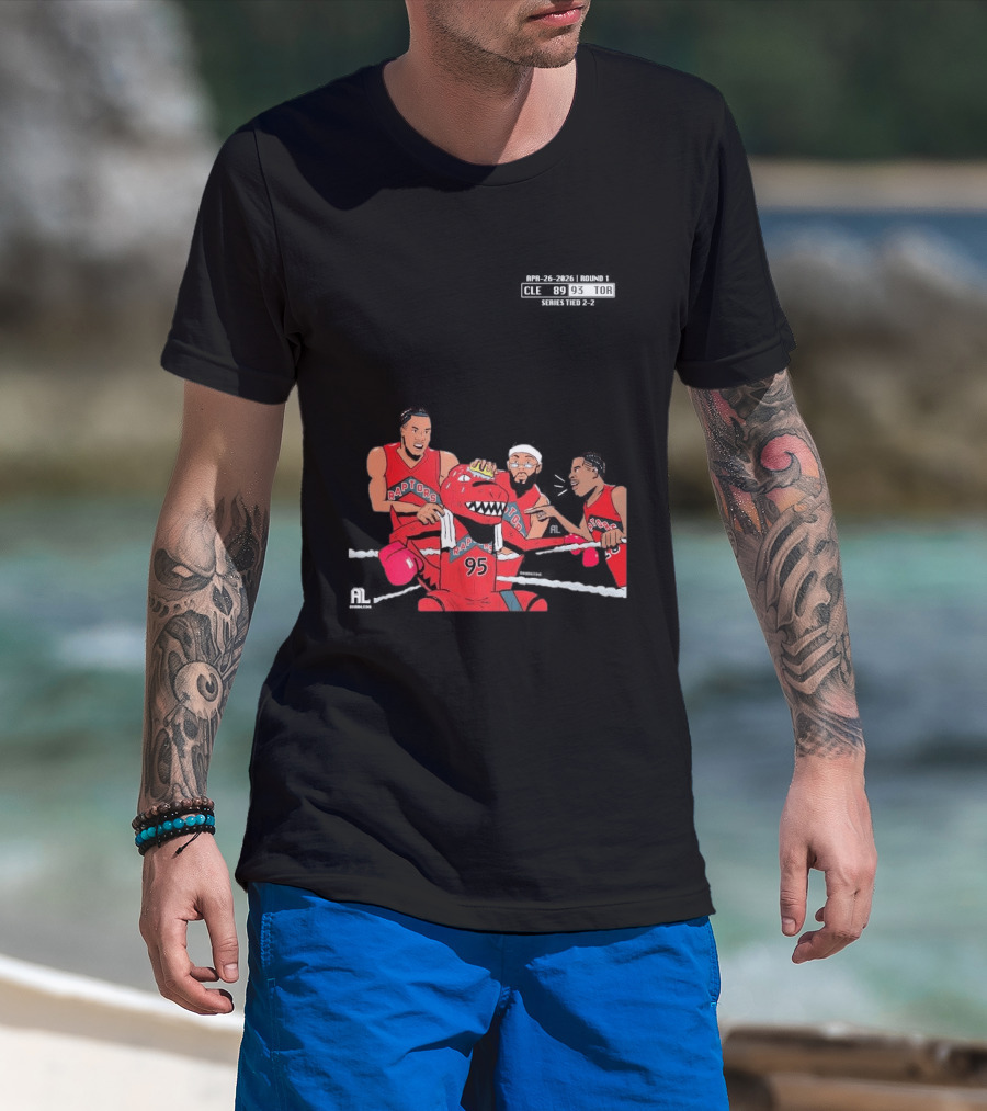 A Sketch After Every Raptors Game This Season 2026 Toronto Basketball Team Celebrates Victory In Classic Red Jerseys T-Shirt