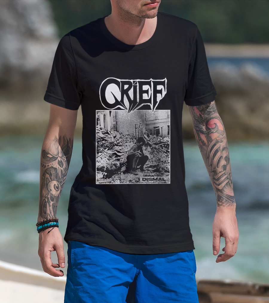 Crief Dismal Vintage Illustration With Forest And Figure T-Shirt