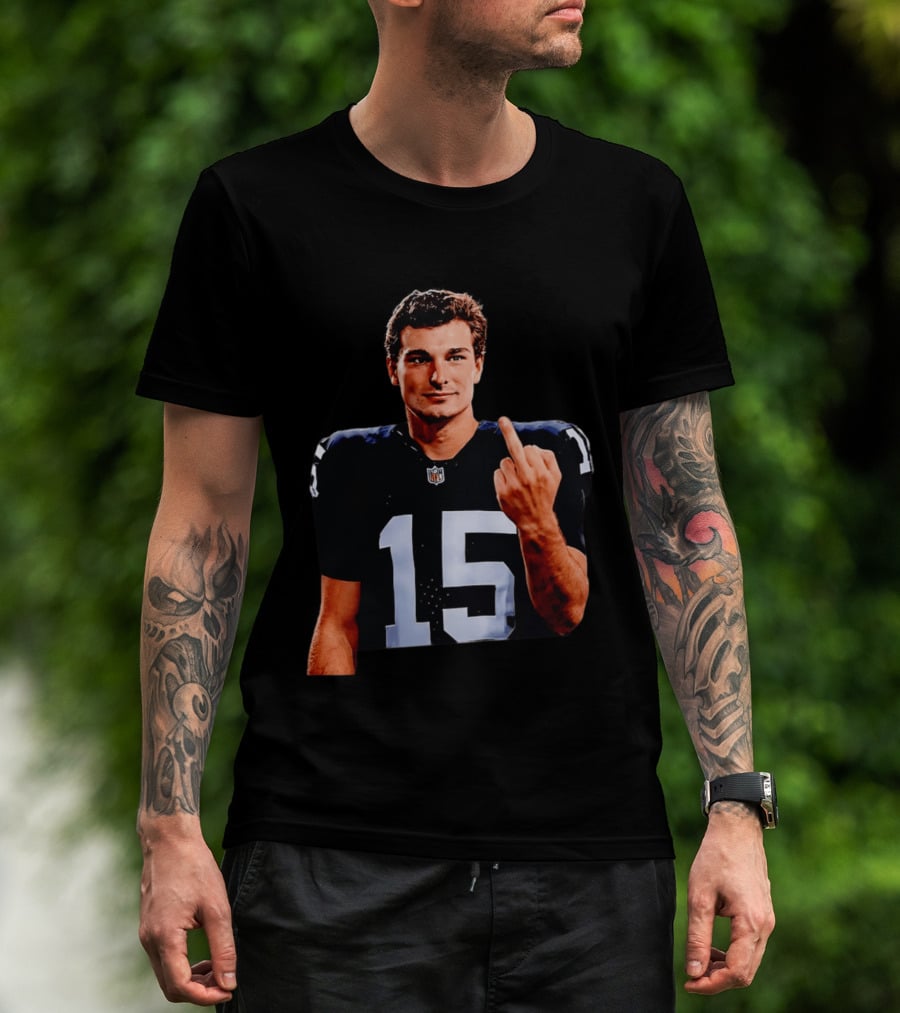 Las Vegas Raiders Fernando Mendoza 2026 Middle Finger Gesture T-Shirt