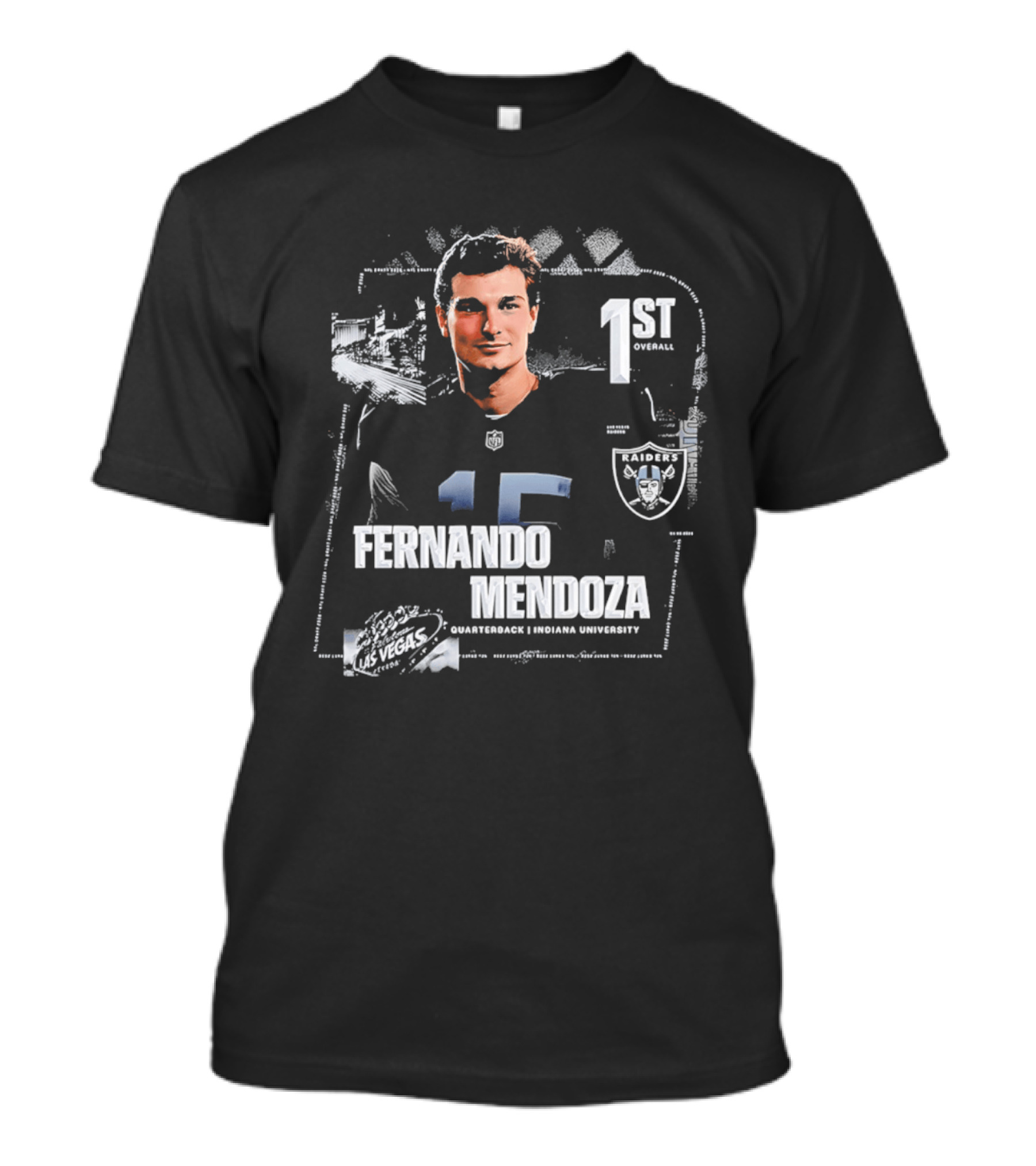 Fernando Mendoza Las Vegas Raiders Quarterback 1st Overall T-Shirt