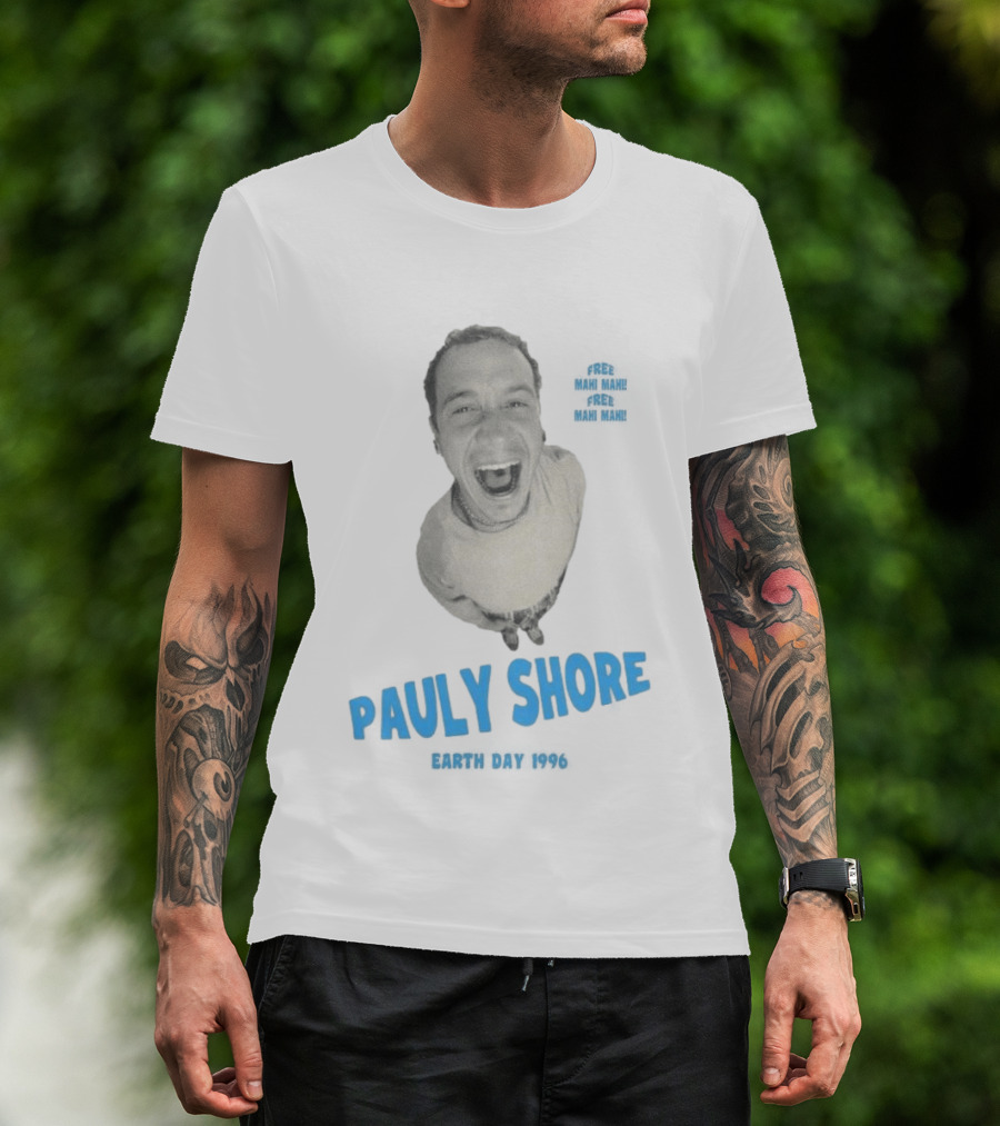Pauly Shore Free Mahi Mahi Earth Day 1996 T-Shirt