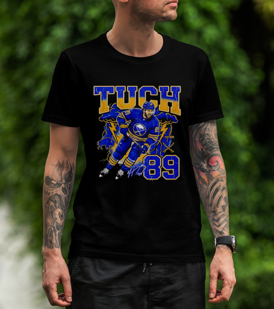 Tuch Buffalo Sabres 89 Hockey Est. 1970 T-Shirt