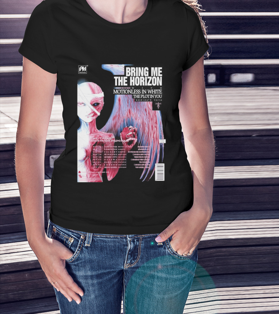 Bring Me The Horizon The Third Ascension Program Fall Tour 2026 Canada Dates T-Shirt