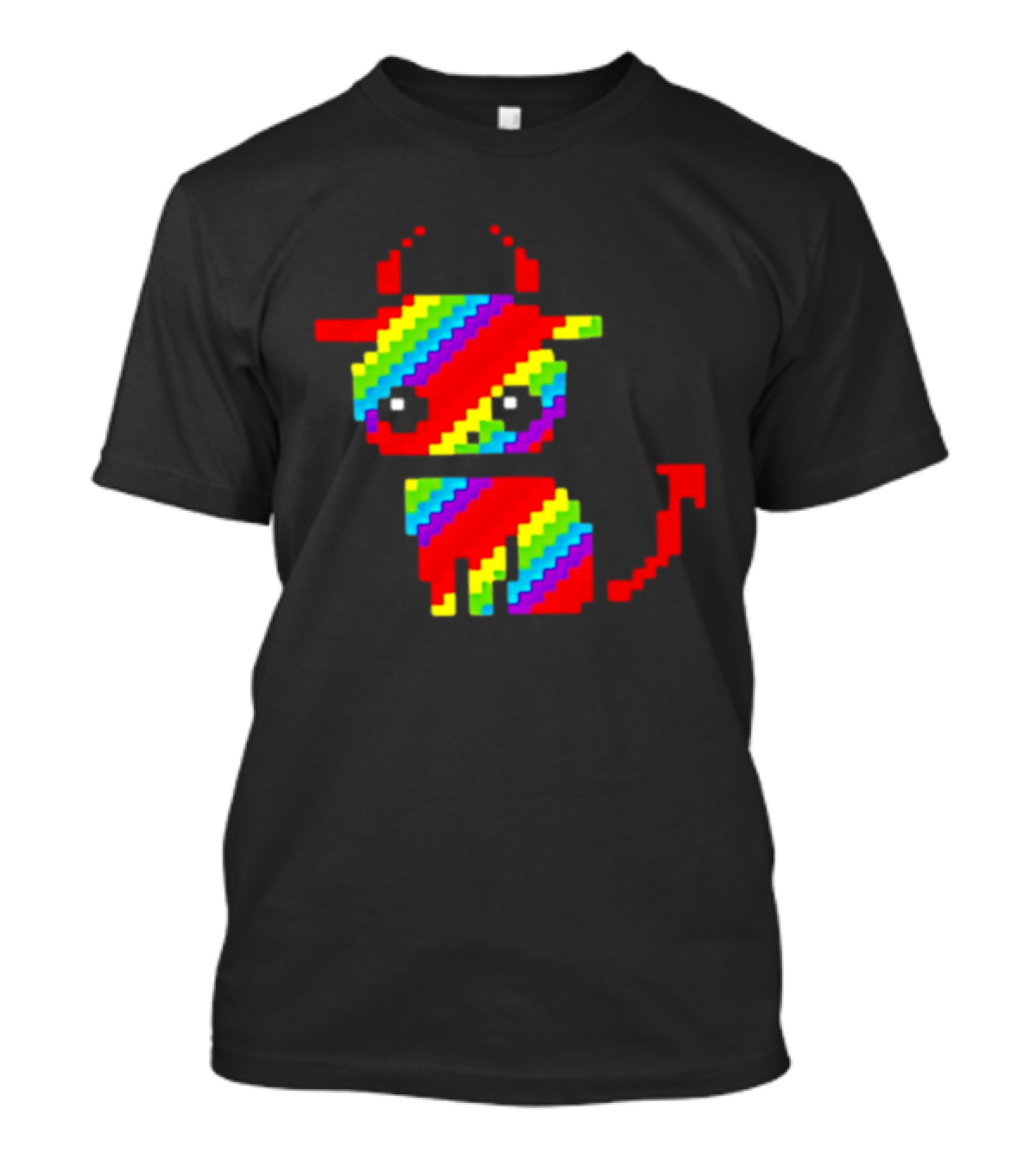 Nyan Cat Heavy Metal Devil Pixel Rainbow Devil Cat T-Shirt