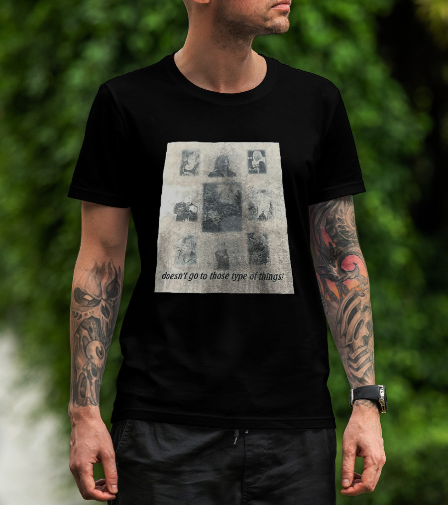 Dir En Grey Kyo Collage Doesn't Go To Those Type Of Things T-Shirt
