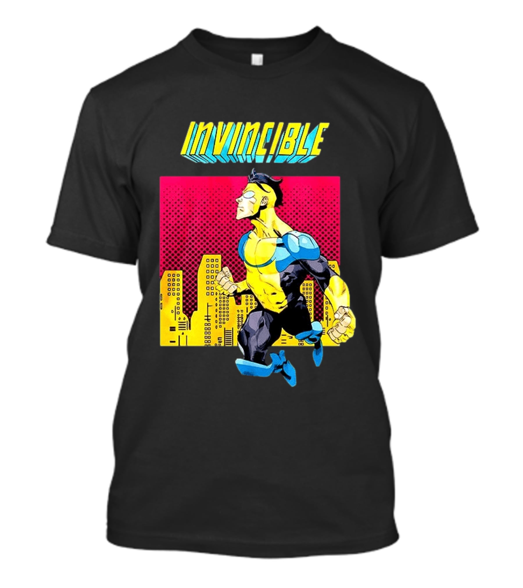 Invincible Comics Hero Skyline Pop T-Shirt