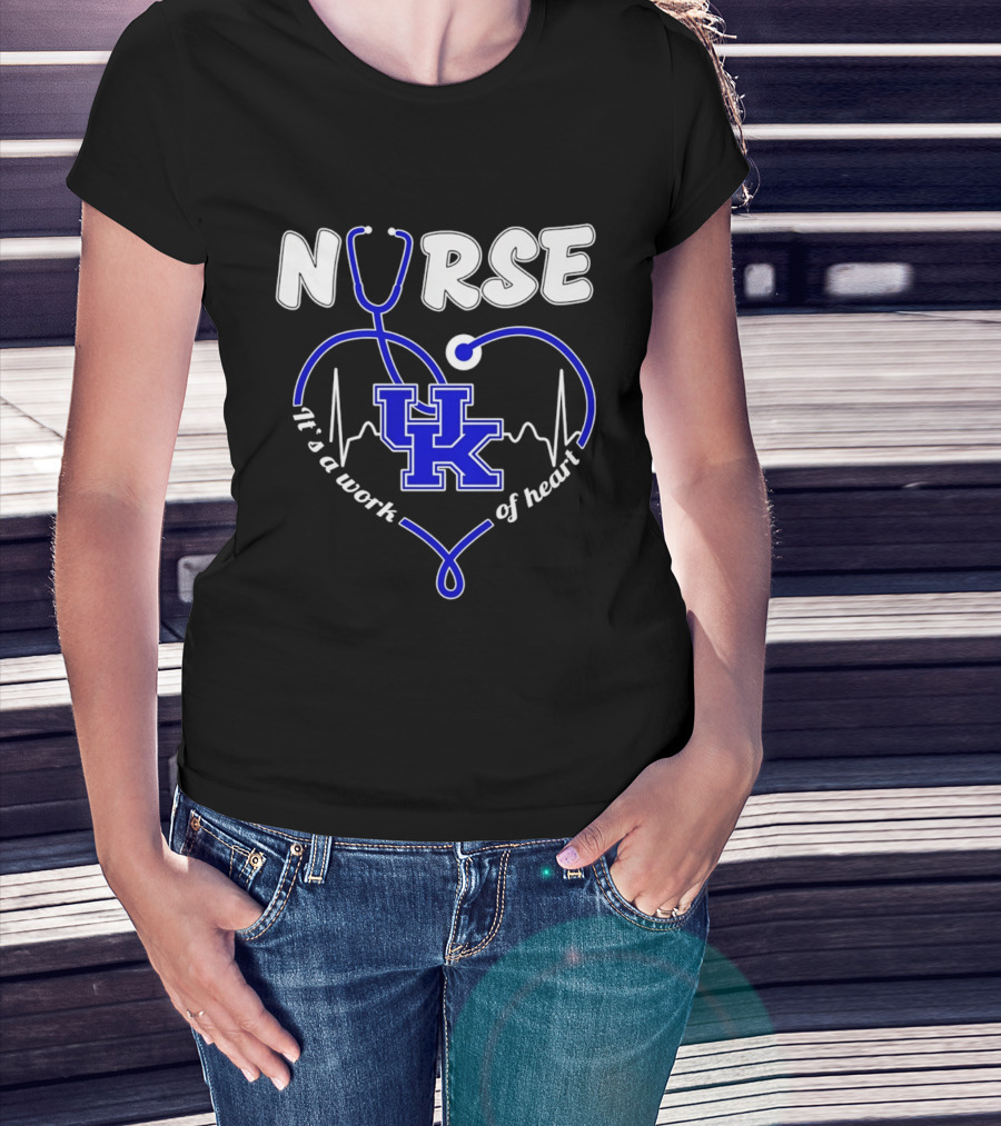 Nurse Kentucky Wildcats It's A Work Of Heart 2026 T-Shirt