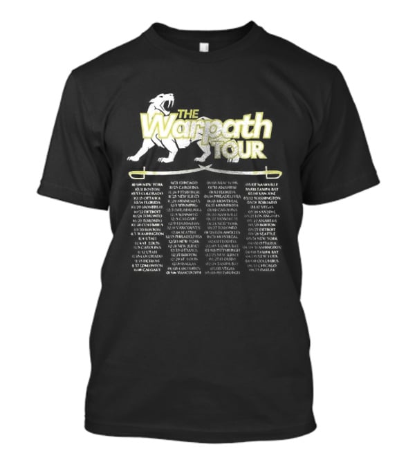 Warpath Tour Dates Schedule And Locations T-Shirt