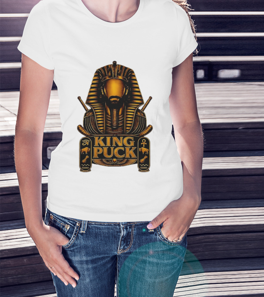 King Puck Pharaoh Buffalo Sabres Egyptian Hockey T-Shirt