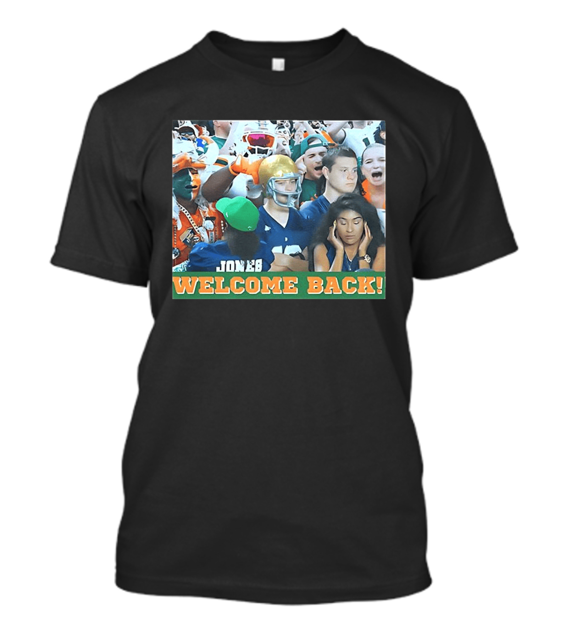 Miami Hurricanes Welcome Back Photo Crowd Scene T-Shirt