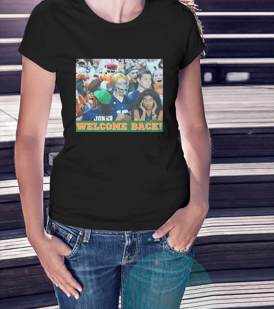 Miami Hurricanes Welcome Back Photo Crowd Scene T-Shirt