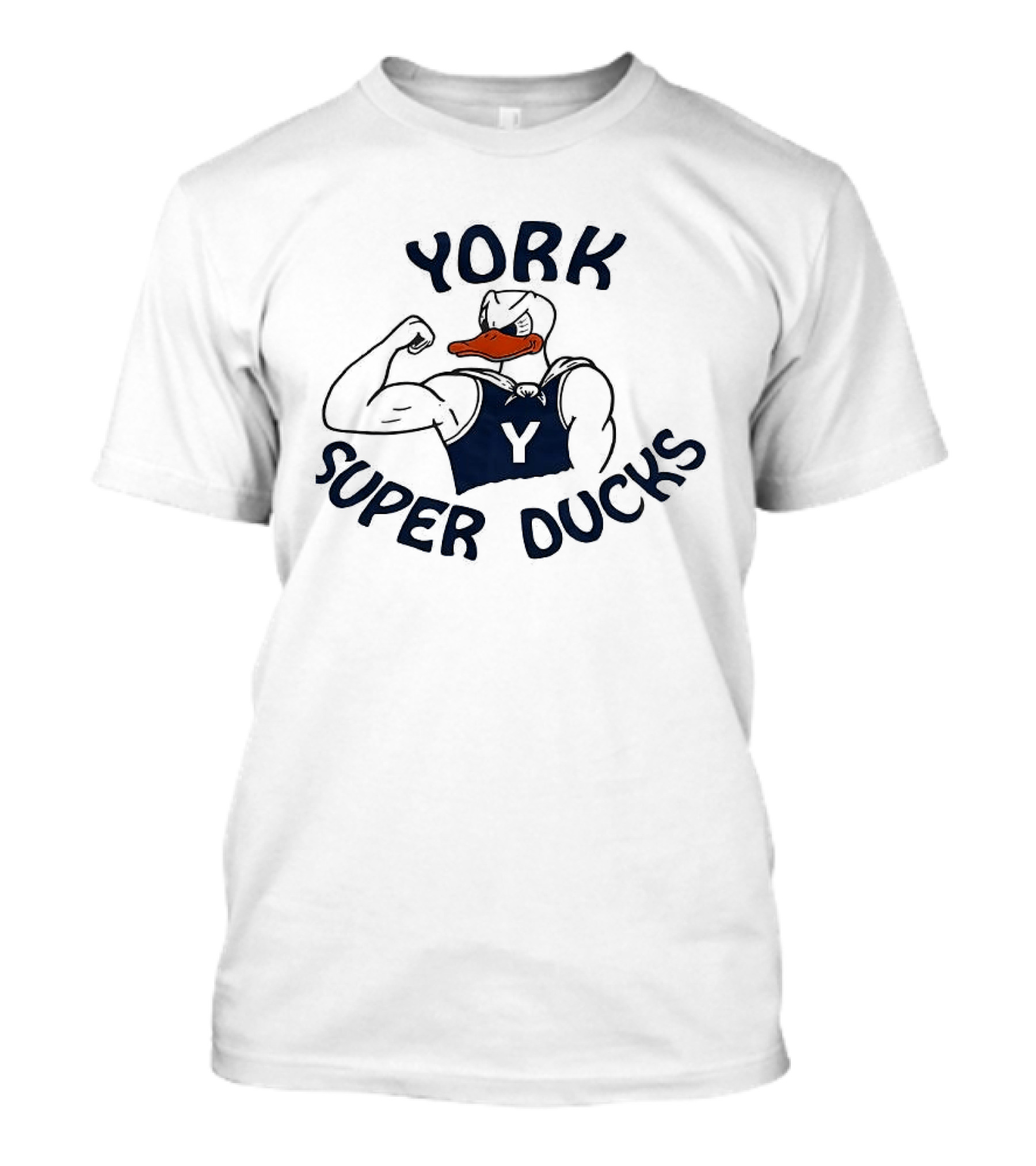 York Super Ducks Flexing Mascot Y T-Shirt