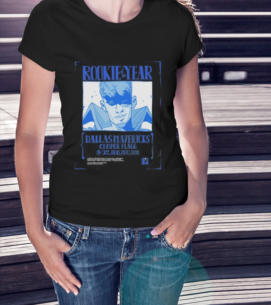 Rookie Of The Year Dallas Mavericks Cooper Flagg Basketball Fan T-Shirt