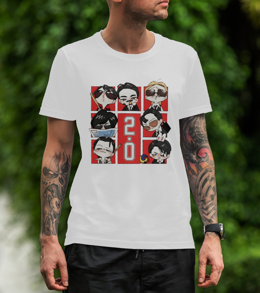 BTS 2.0 Chibi Characters Kpop Army Concert 2026 T-Shirt