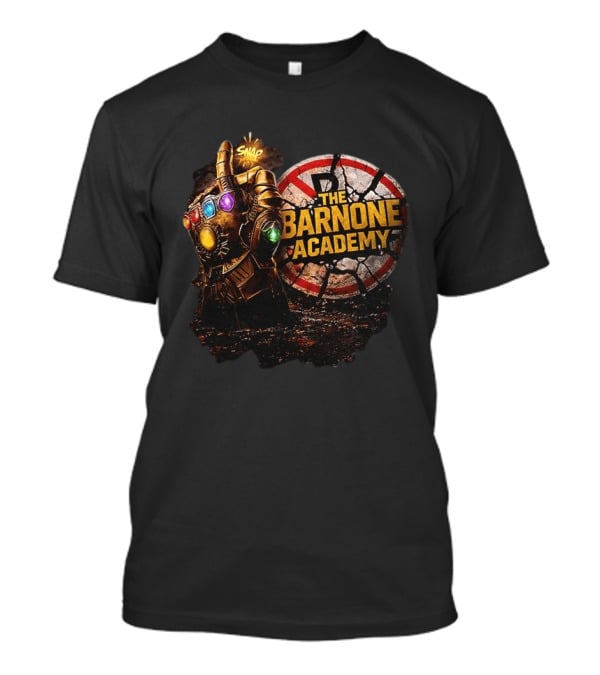 Thanos Snap Infinity Gauntlet Barnone Academy Avengers Marvel T-Shirt