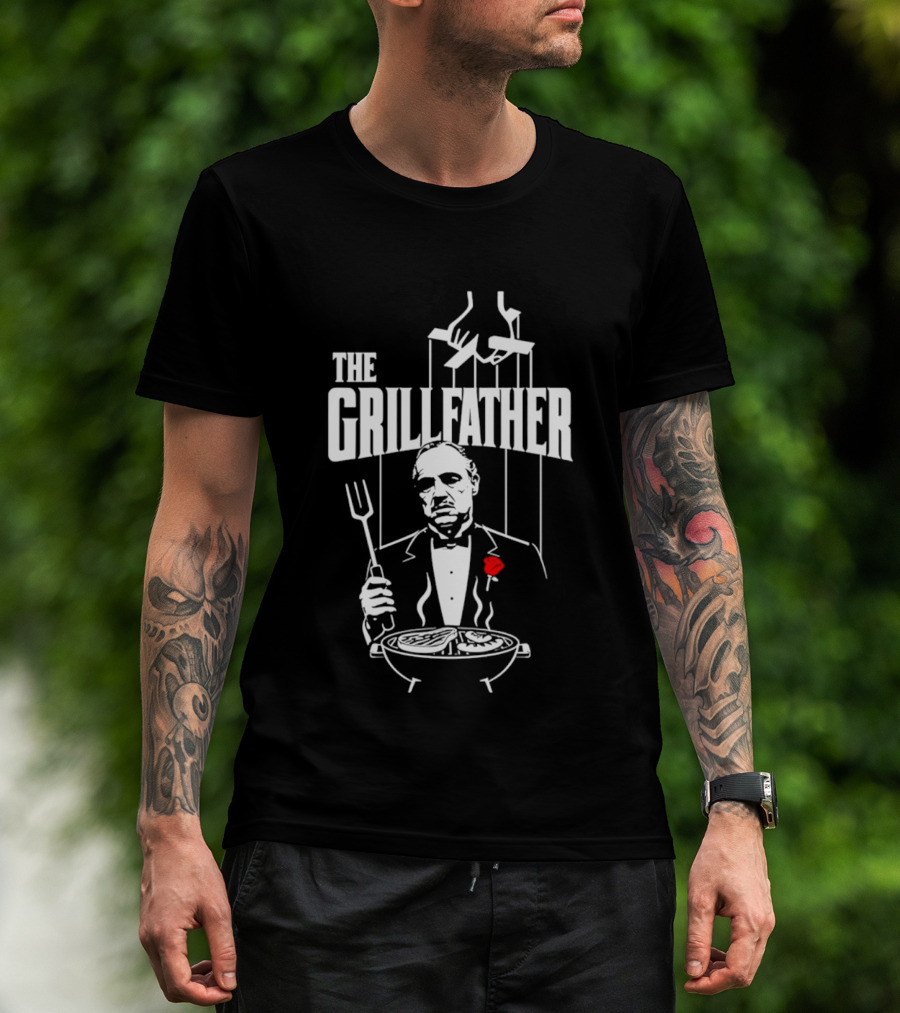 The Grillfather BBQ Cooking Humor T-Shirt