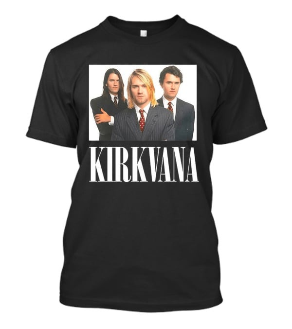 Kirkvana Charlie Kirk Nirvana Band Suits Image T-Shirt