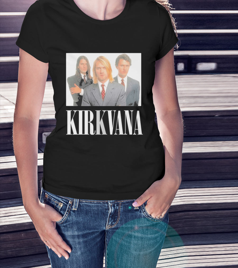 Kirkvana Grunge Band Members In Suits T-Shirt