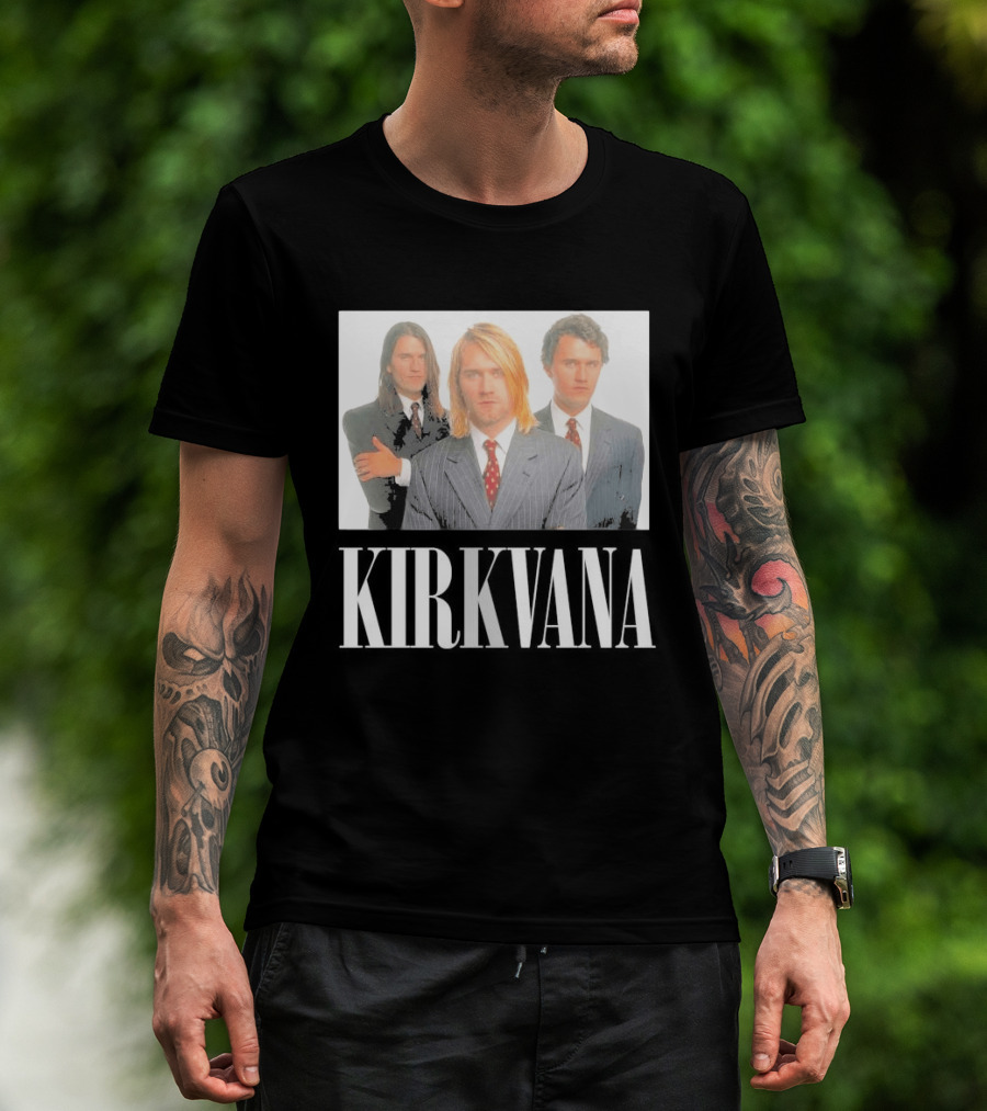 Kirkvana Grunge Band Members In Suits T-Shirt