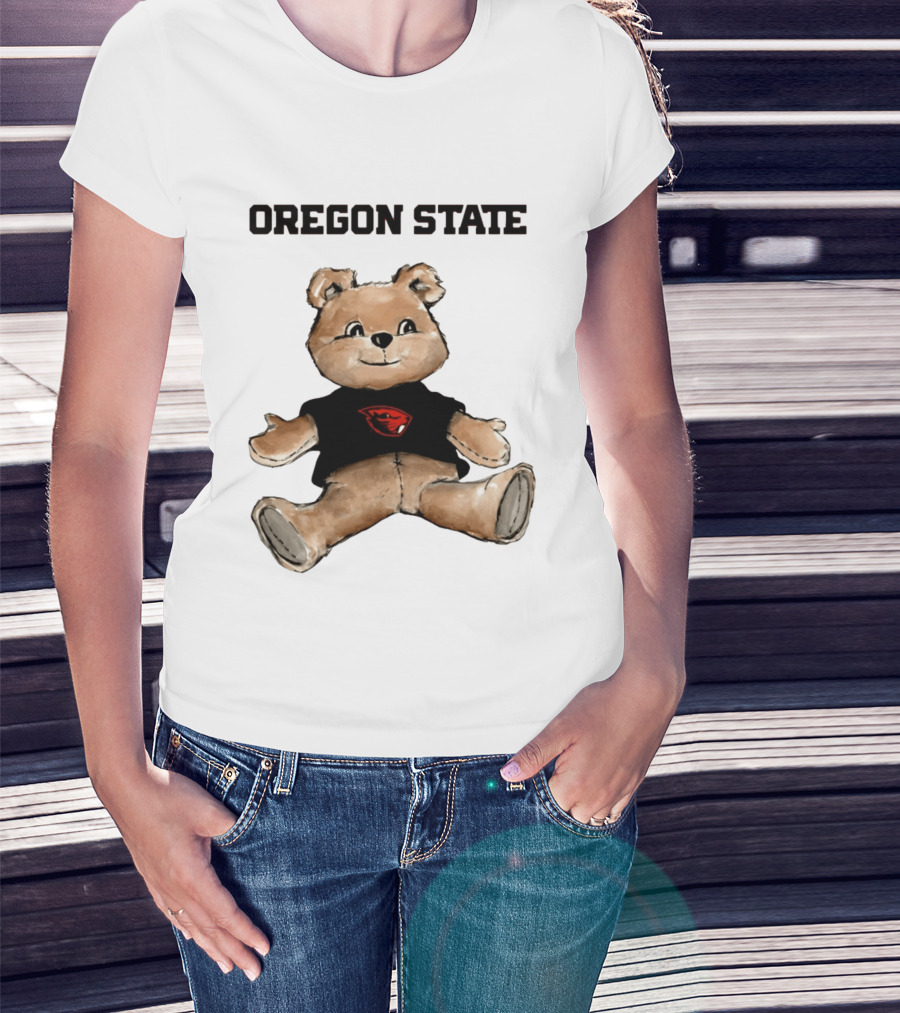 Oregon State Beavers Teddy Bear With Team T-Shirt