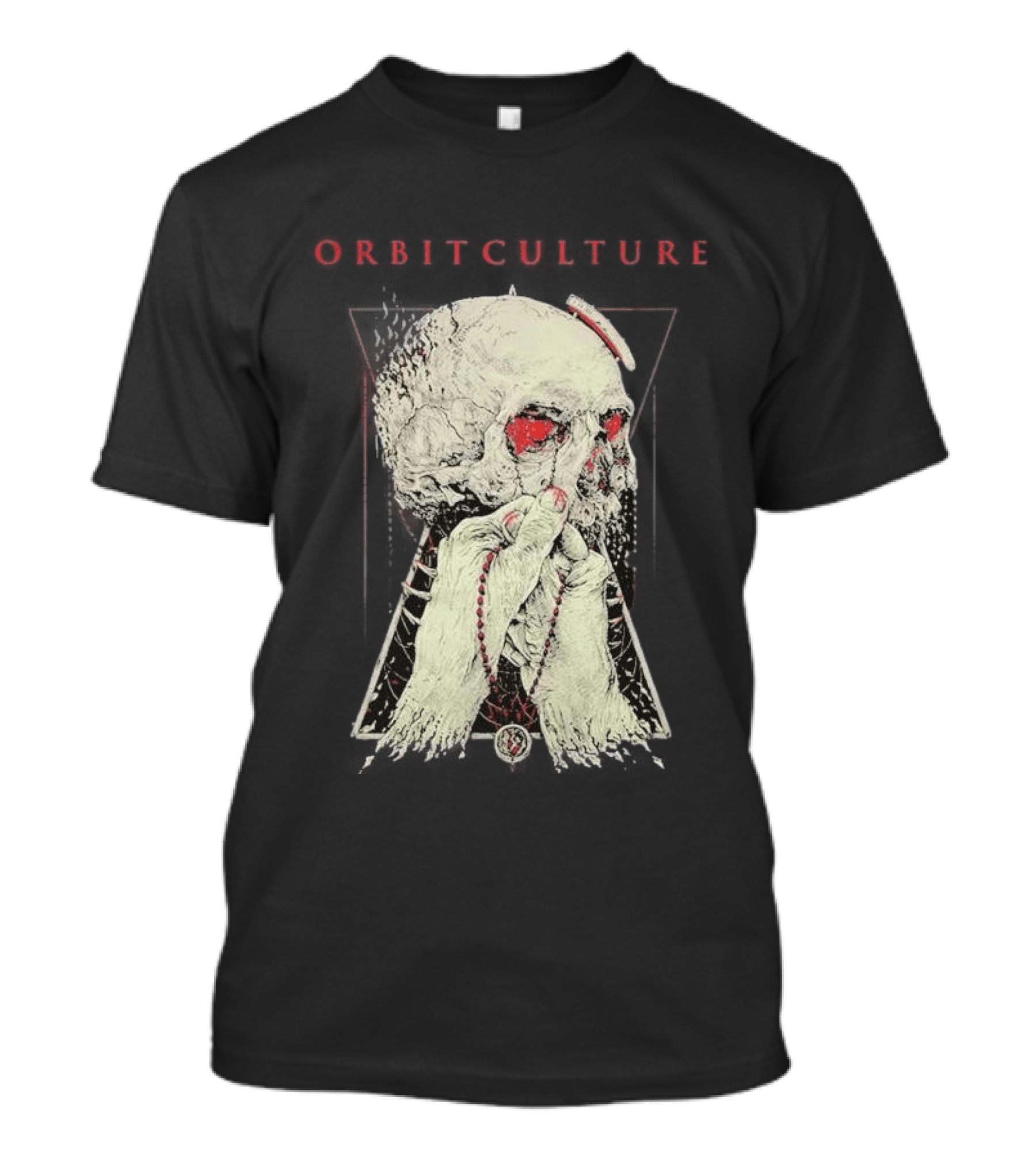 Orbit Culture Limited Chapter 1 The Might Red Fog Skull And Rosary T-Shirt