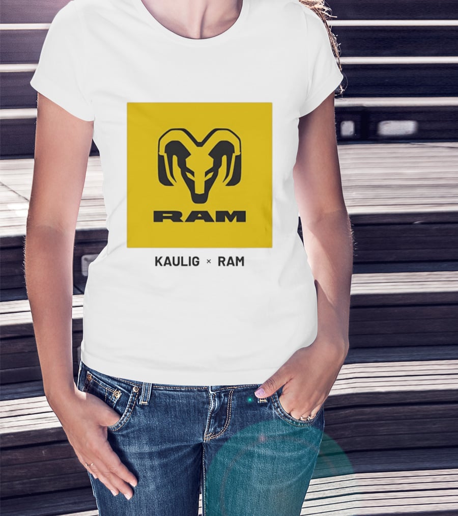 KAULIG X RAM Bold Yellow Icon Collaboration T-Shirt