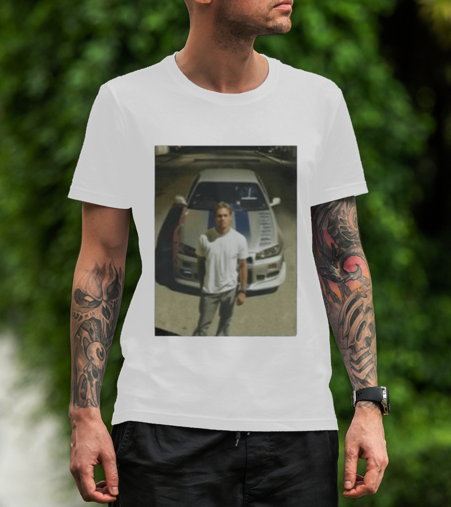 50th Birthday Archive 01 The Paul Walker Foundation Nissan Skyline R34 T-Shirt
