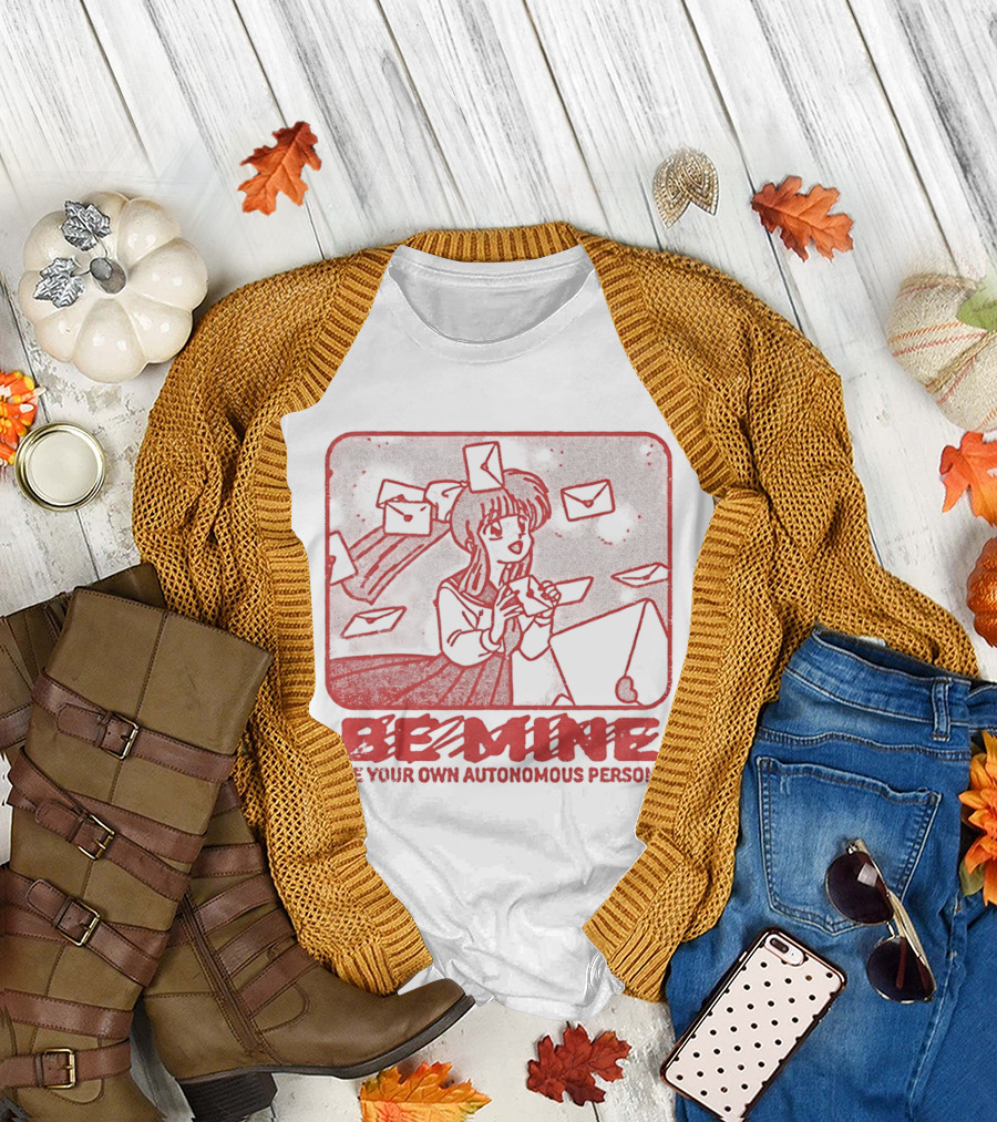Kagome Higurashi Be Mine Be Your Own Autonomous Person With Floating Envelopes T-Shirt