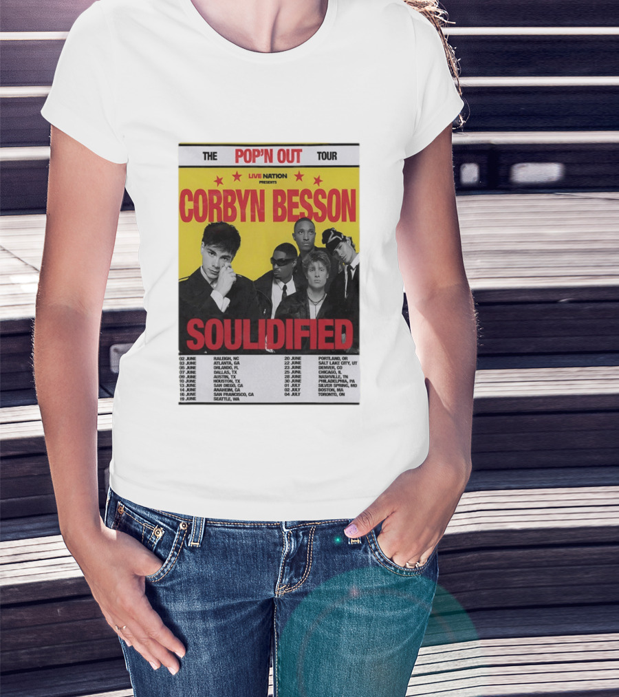 Live Nation Presents Corbyn Besson The Pop'n Out Tour 2026 Soulidified T-Shirt