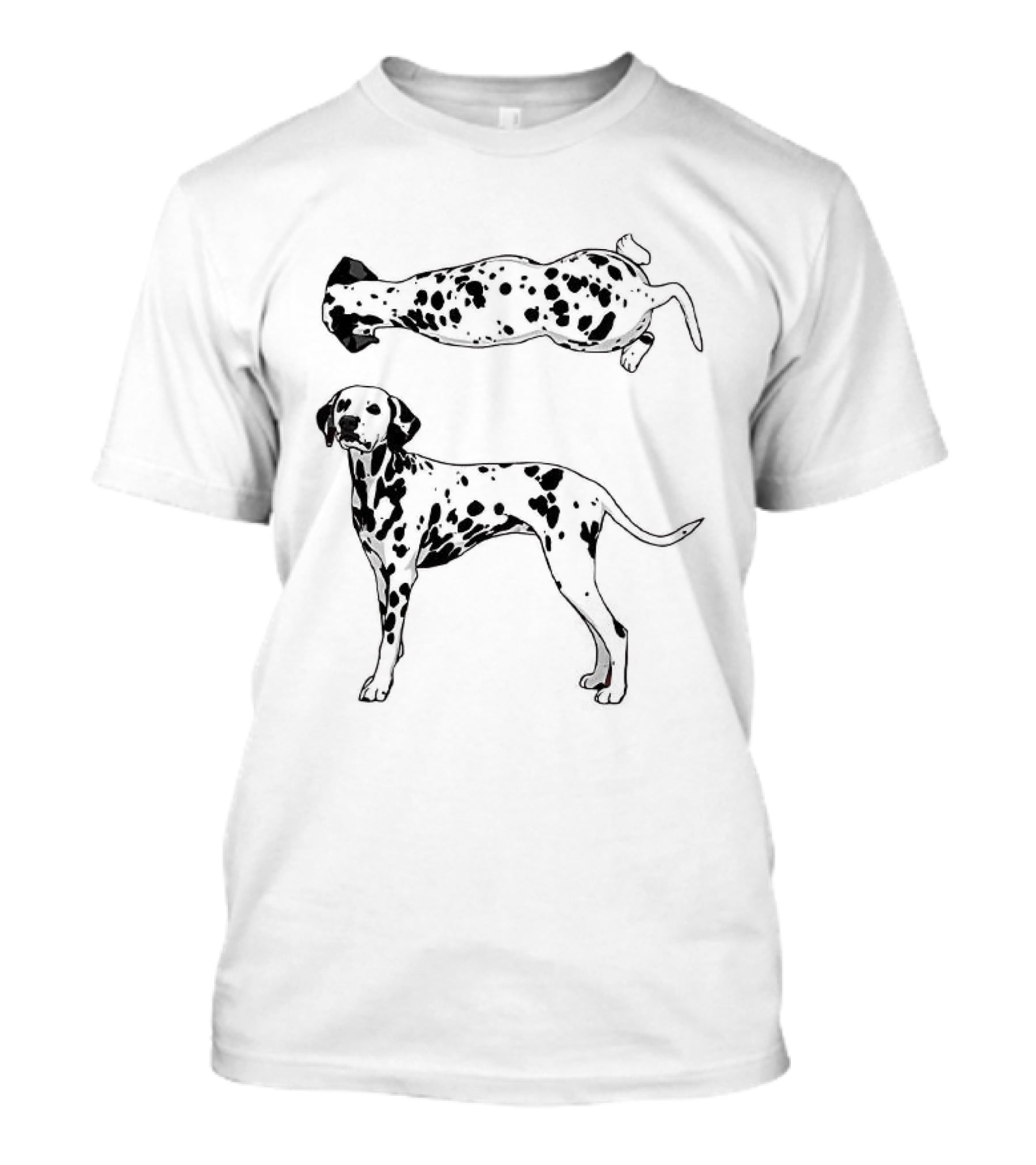 Dalmatian Dog Illustrations Standing And Lying T-Shirt