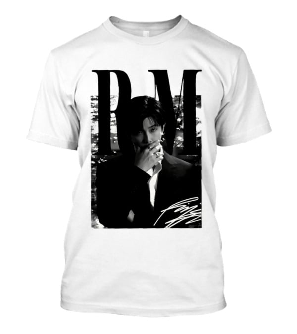 RM Namjoon BTS Arirang World Tour 2026 Signature Black And White T-Shirt