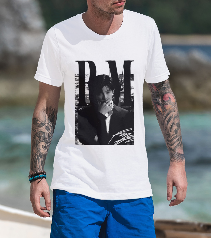 RM Namjoon BTS Arirang World Tour 2026 Signature Black And White T-Shirt