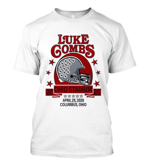 Luke Combs Ohio Stadium 2026 My Kinda Saturday Night Tour Buckeyes She Got The Best Of Me T-Shirt